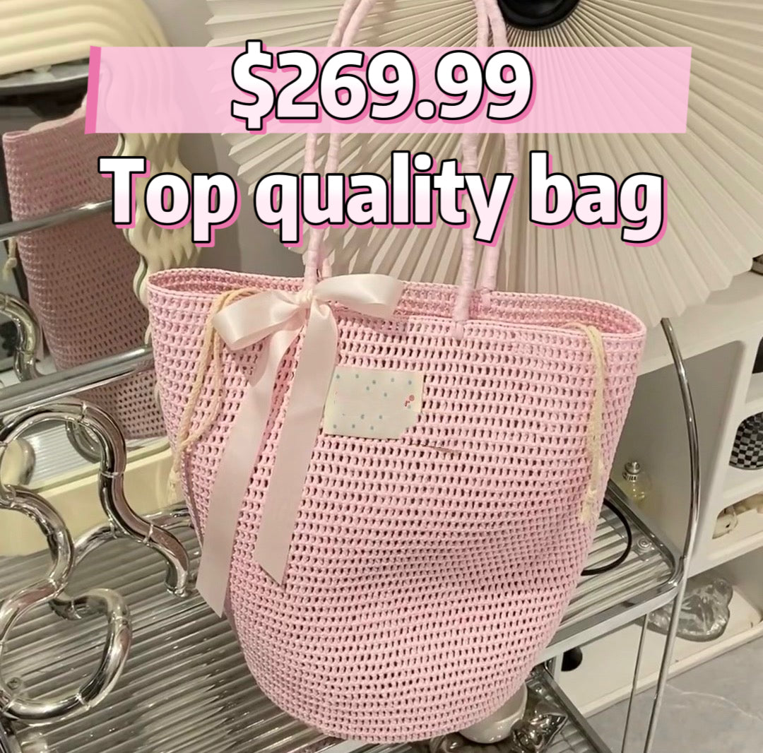 $269.99 Pink Waven DIY Top Quality bag