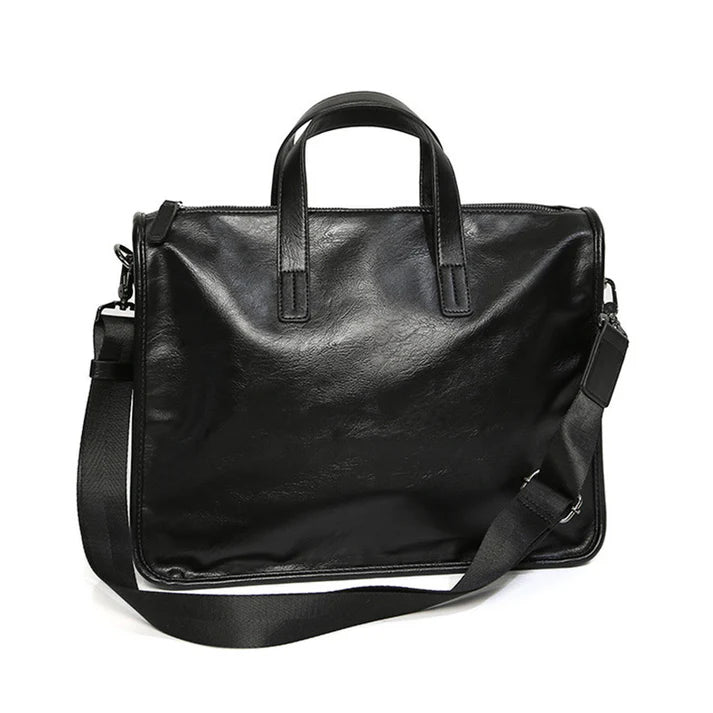 Casual portable shoulder bag for men, large-capacity cross-body Korean business travel computer bag, briefcase